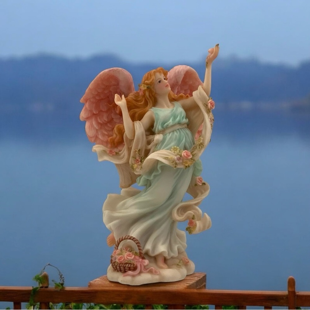 Roman Seraphim Angel Chelsea, Summer’s Delight, 1996 Limited Ed., Rare Figurine - Picture 6 of 9